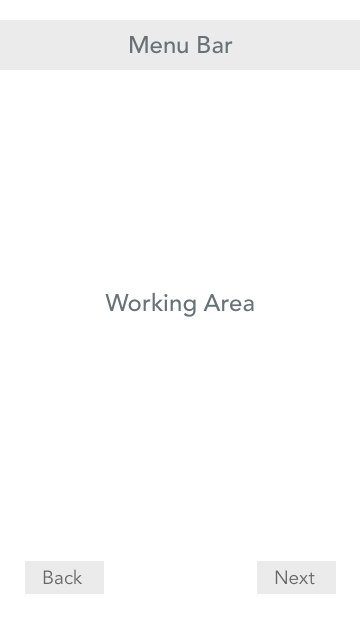 basic app layout for setup