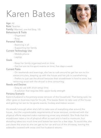 Persona of user who lacks time